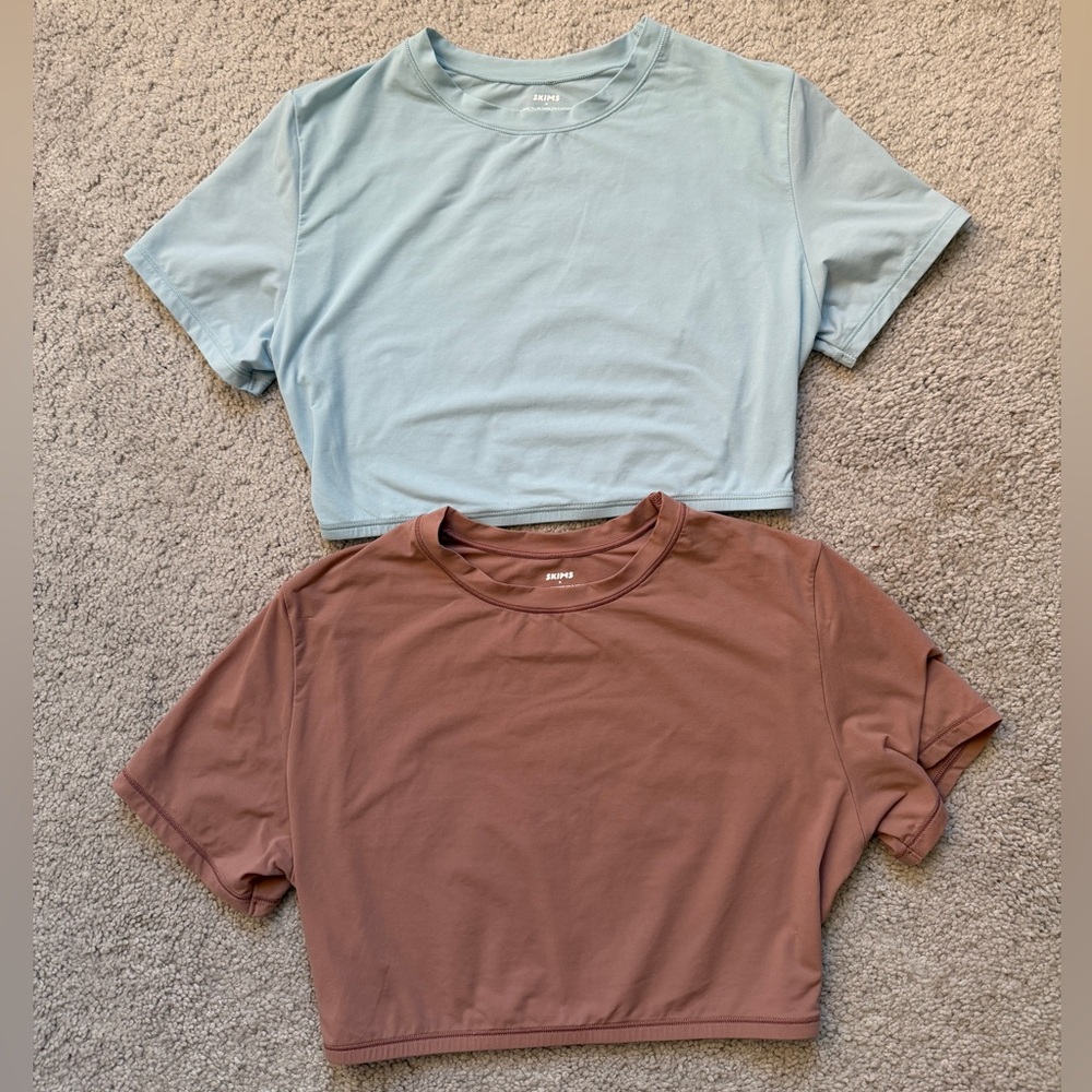 Skims Super Cropped Fits Everybody T-Shirts- Set of Two